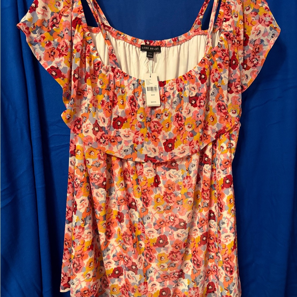 Lane Bryant open shoulder top. Size 22/24